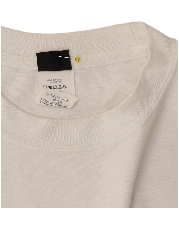 Top Oakley da uomo a manica lunga grande in poliestere bianco