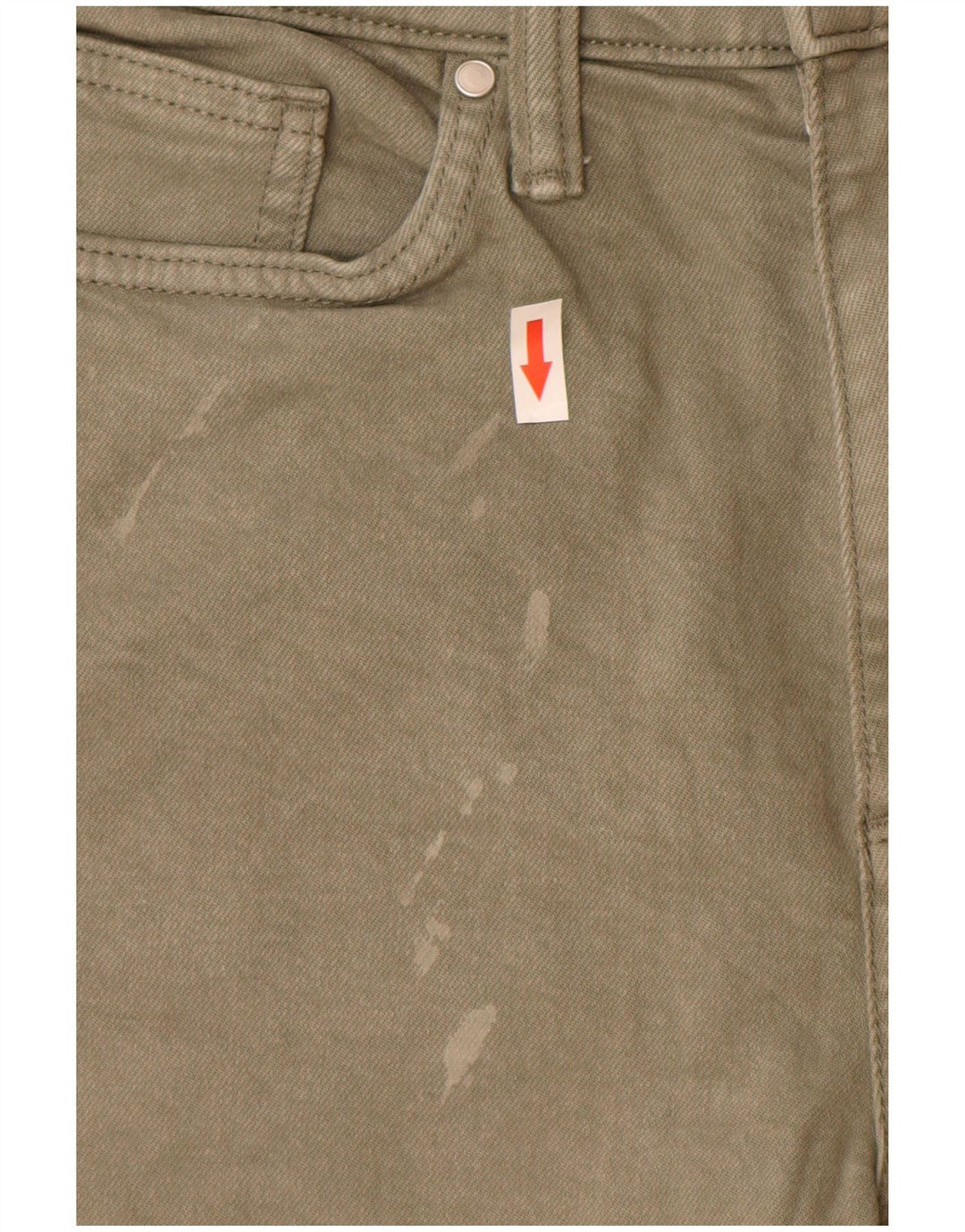 Jeans slim da uomo Marks & Spencer W32 L33 cotone kaki