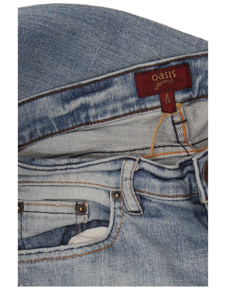 Jeans bootcut da donna Oasis UK 8 piccoli W28 L30 blu