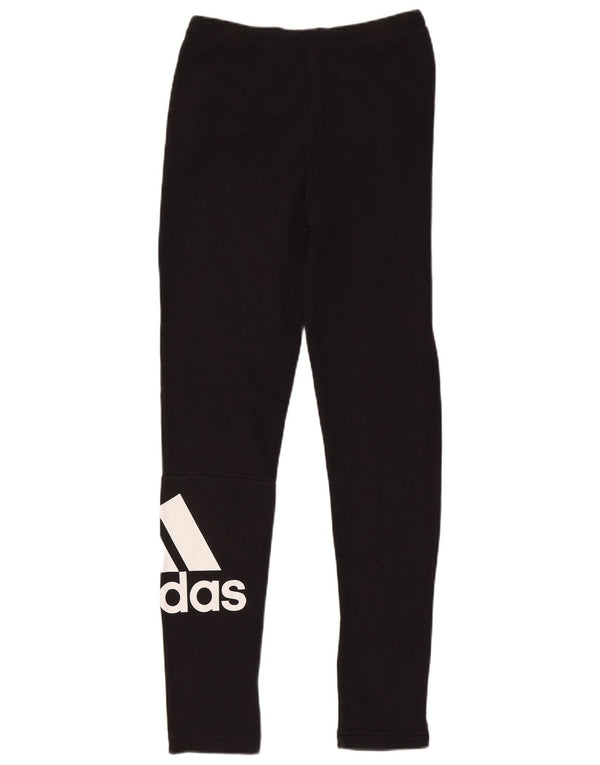 Pantaloni da tuta grafica da ragazza Adidas 14-15 anni in cotone nero
