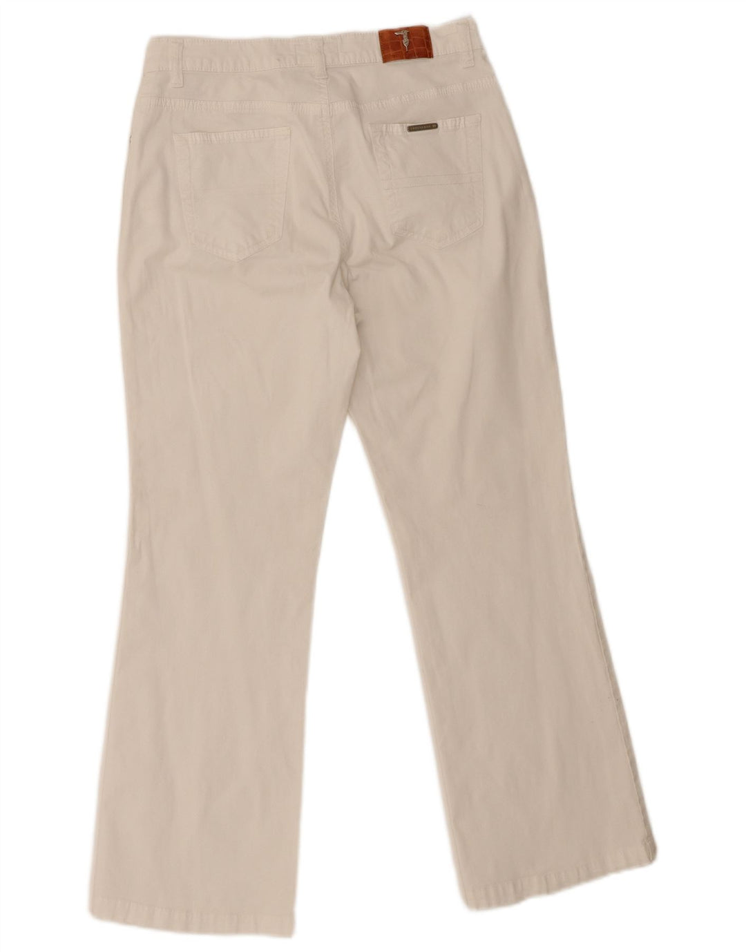 Jeans Cropped Donna Trussardi W28 L26 Cotone Bianco
