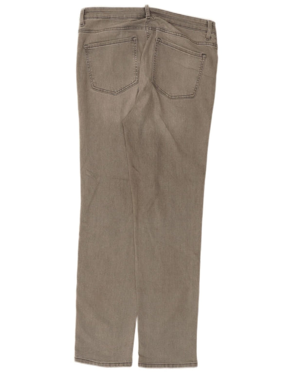 Marks & Spencer Donna The Sienna Straight Jeans UK 14 Large W34 L31 Grigio