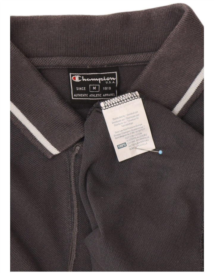 Polo da uomo CHAMPION in cotone grigio medio