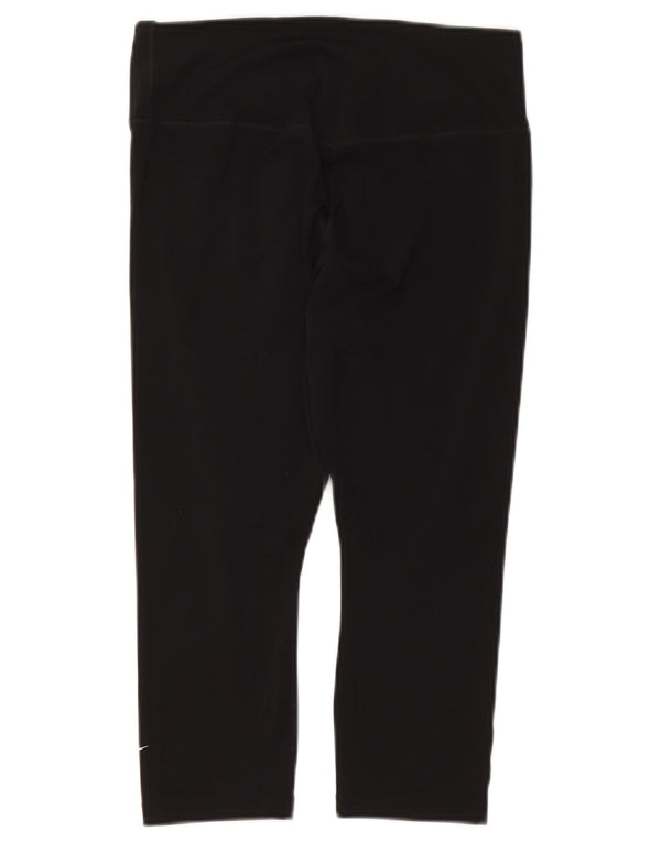 Leggings Capri Dri Fit da donna NIKE UK 12 poliestere nero medio