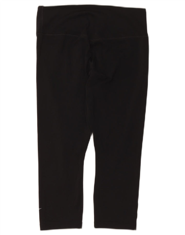 Leggings Capri Dri Fit da donna NIKE UK 12 poliestere nero medio