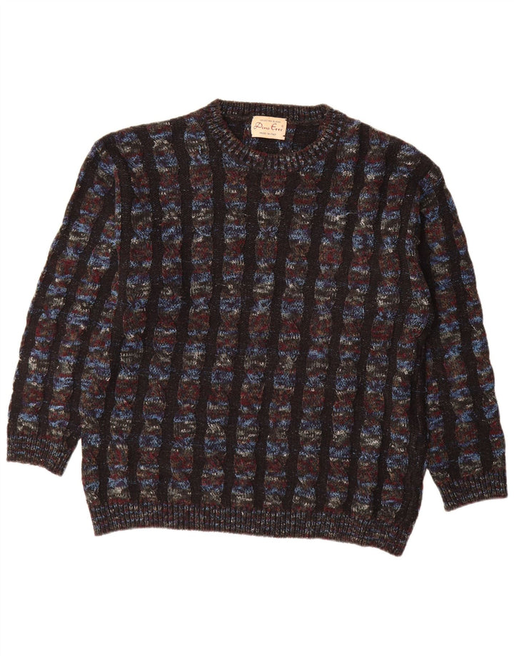 Maglione Uomo Girocollo Dino Erre IT 50 Righe Medie Multicolore