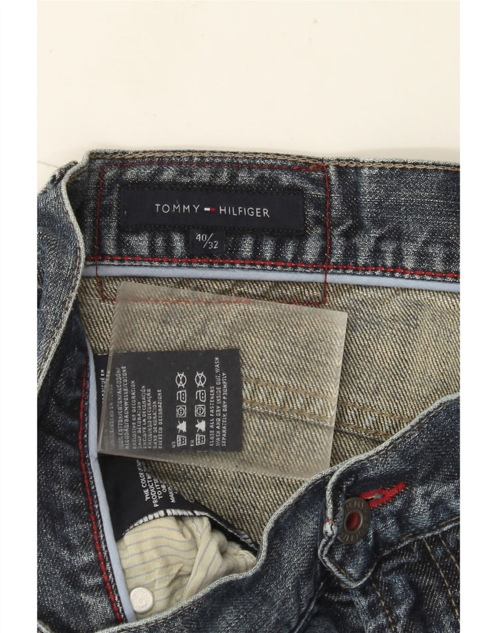 Jeans dritti da uomo Tommy Hilfiger W40 L32 cotone blu