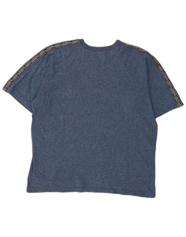 T-shirt grafica da uomo Asics, taglia grande, in cotone color block blu