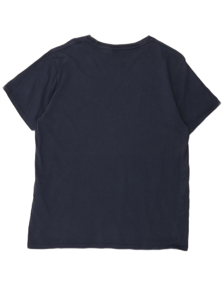 T-shirt grafica da uomo LEVI'S Top grande in cotone blu navy