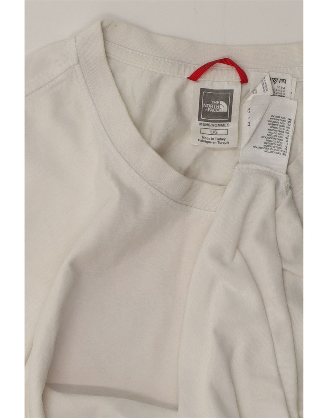 THE NORTH FACE T-shirt grafica da uomo grande in cotone bianco