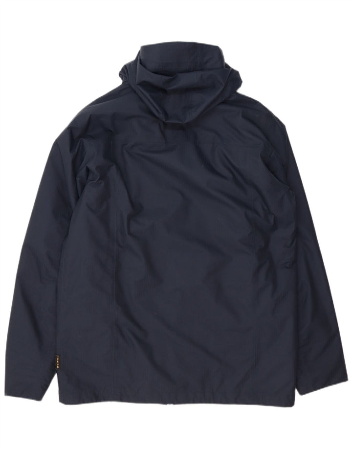 Giacca a vento con cappuccio da uomo Jack Wolfskin UK 42 XL poliestere blu navy