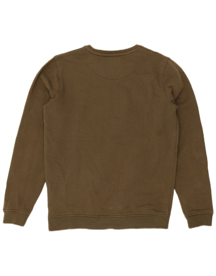 Felpa grafica da ragazzo Jack Wills 14-15 anni in cotone kaki