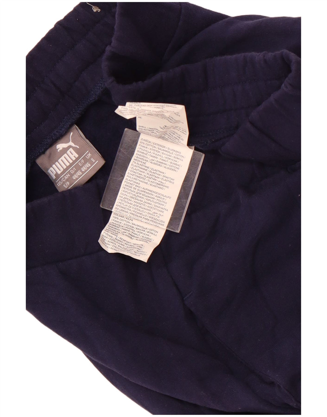 Pantaloni da tuta da uomo PUMA Joggers piccoli in cotone blu navy