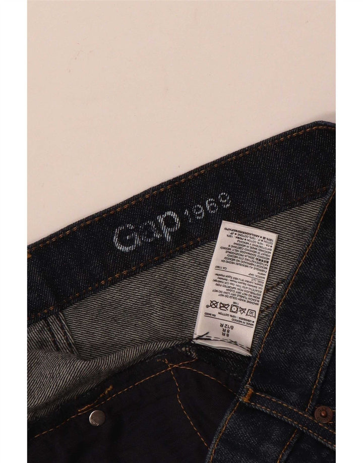 Pantaloncini di jeans da donna Gap UK 12 medi W32 cotone blu