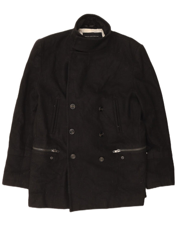 Cappotto da marinaio da uomo French Connection UK 40 grande nero