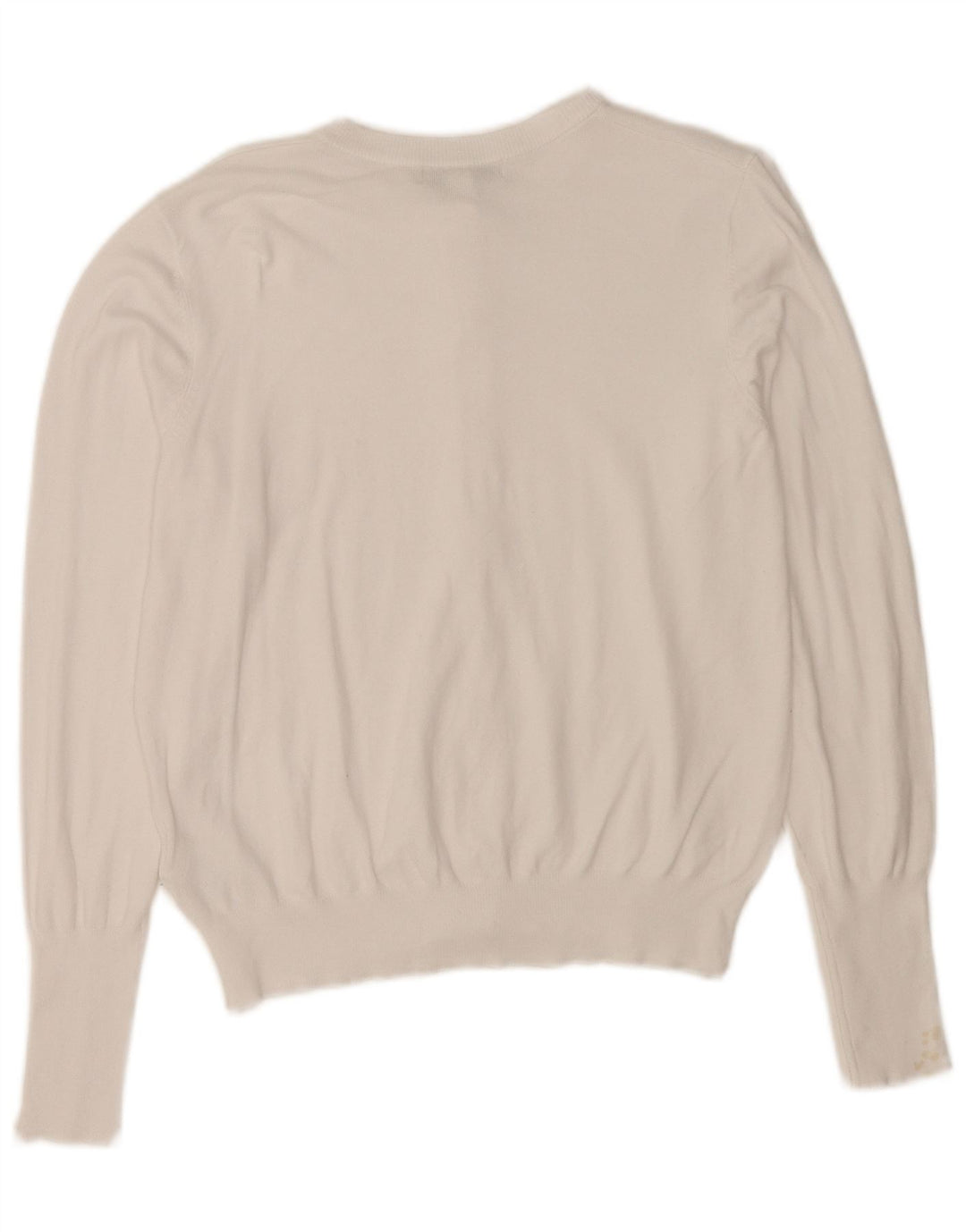 Maglione cardigan da donna Marks & Spencer UK 14 Viscosa bianca media