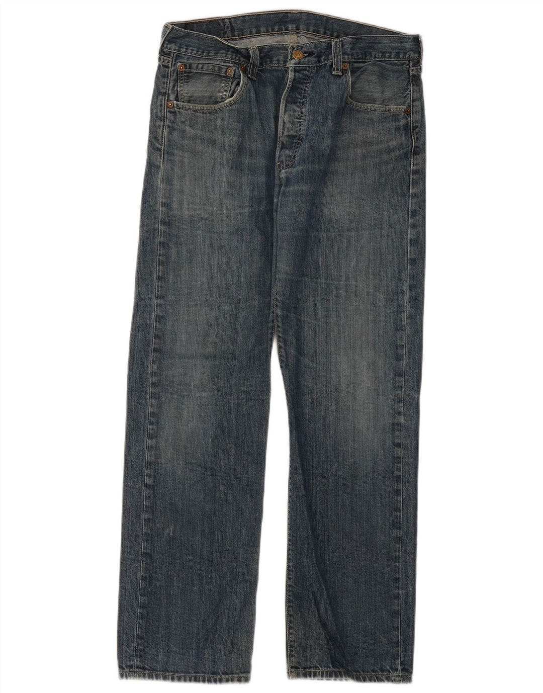 LEVI'S Jeans dritti da uomo 501 W34 L32 cotone blu