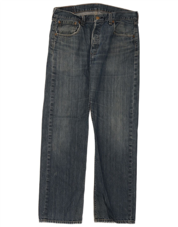 LEVI'S Jeans dritti da uomo 501 W34 L32 cotone blu