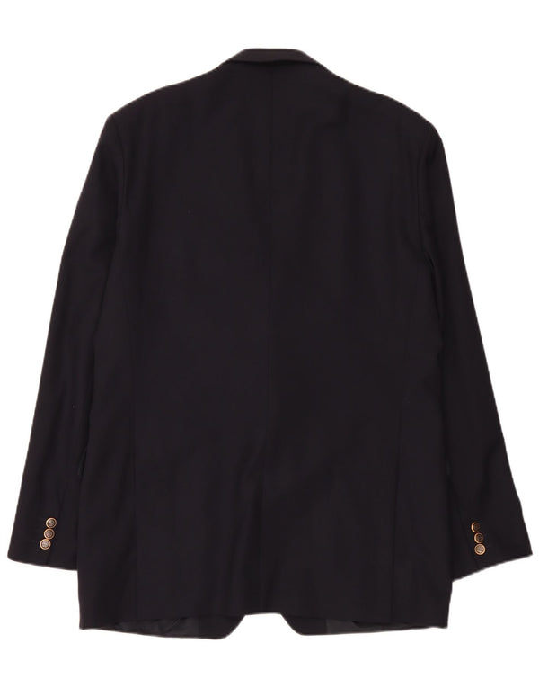 Giacca blazer da uomo a 2 bottoni Magee UK 42 XL Blu navy in lana vergine