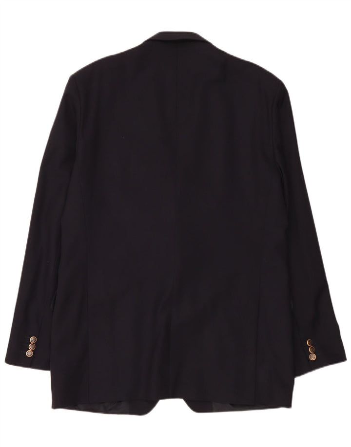 Giacca blazer da uomo a 2 bottoni Magee UK 42 XL Blu navy in lana vergine