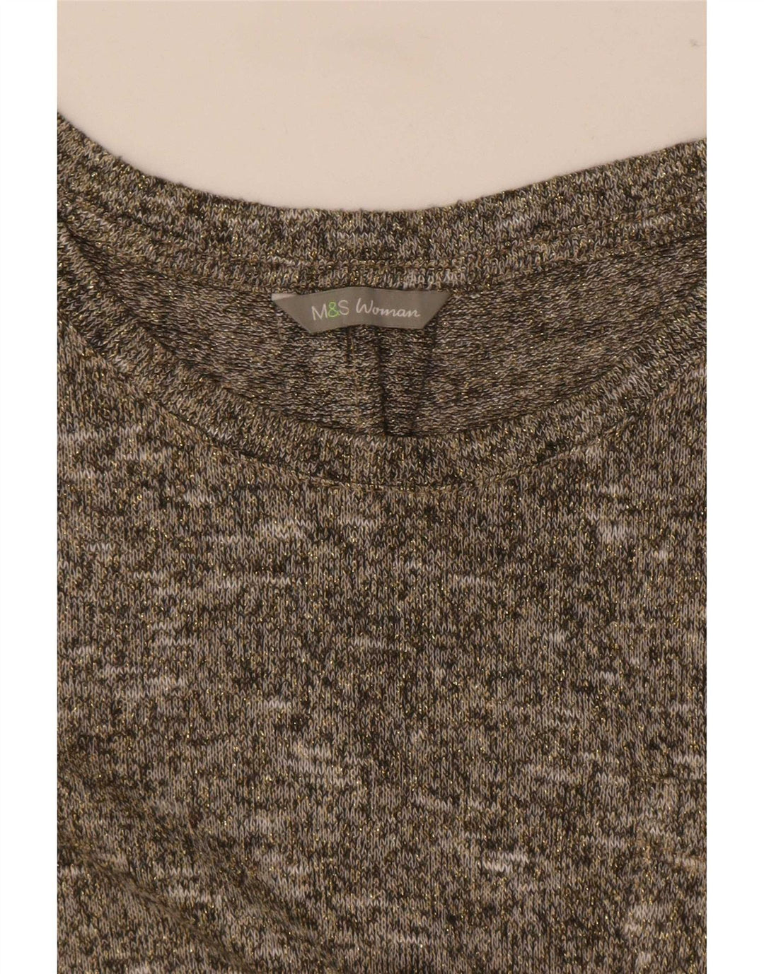 Maglietta da donna Marks & Spencer Top UK 14 Grigio medio chiazzato