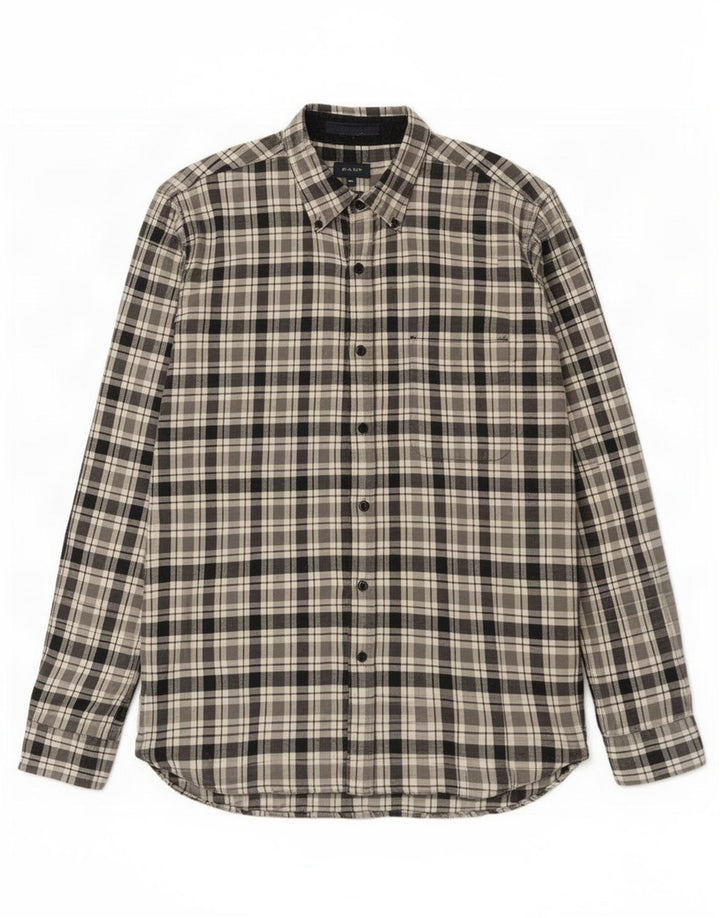 Gant Camicia da uomo vestibilità regolare in cotone a quadri blu navy medio