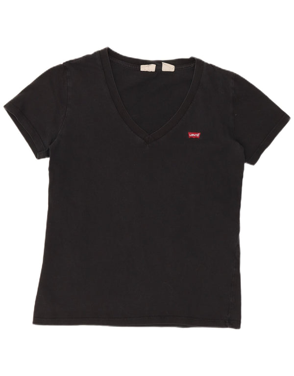 T-shirt da donna Levi's Top UK 2 2XS cotone nero