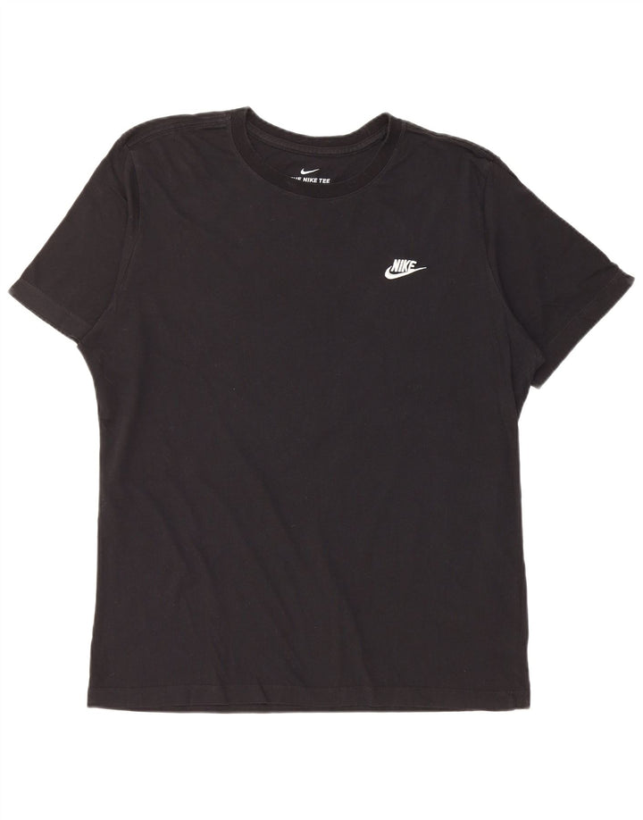 T-shirt da uomo NIKE Top grande in cotone nero
