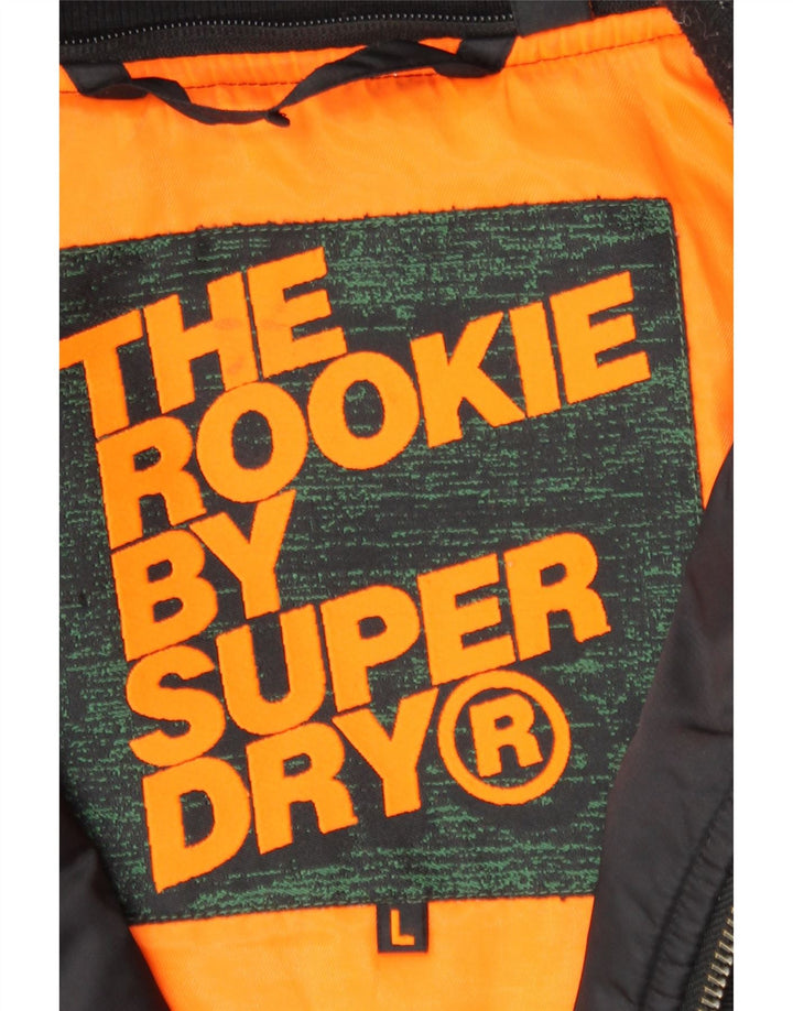 Giubbotto bomber da uomo Superdry The Rookie UK 40 Large Nero