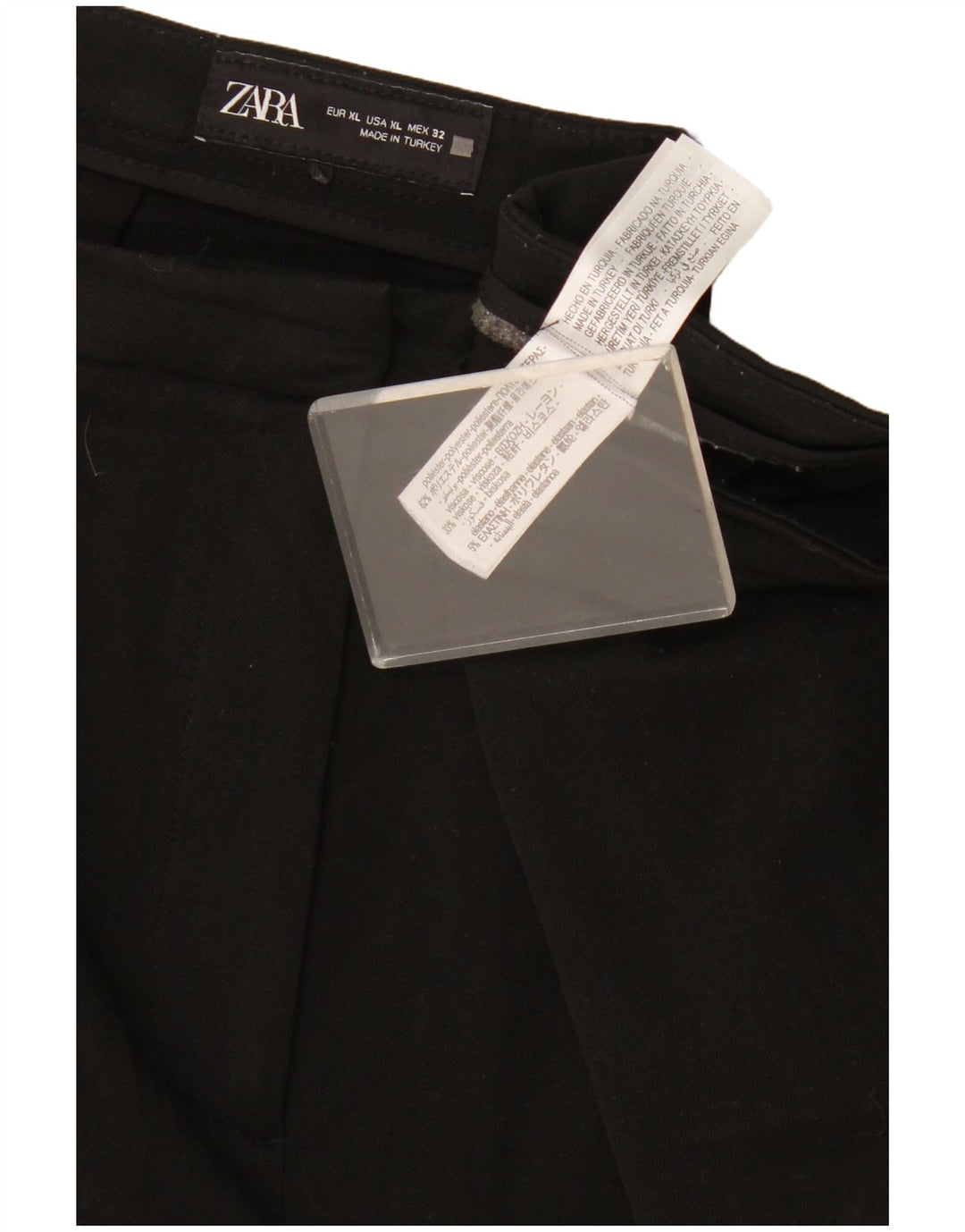 Pantaloni casual Bootcut da donna Zara XL W32 L33 poliestere nero