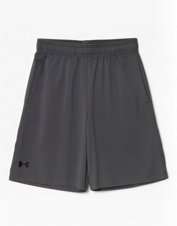 Pantaloncini sportivi Under Armour da uomo vestibilità ampia piccoli in poliestere grigio