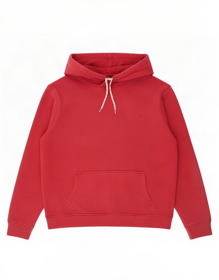 Felpa con cappuccio da uomo Fat Face in cotone rosso medio