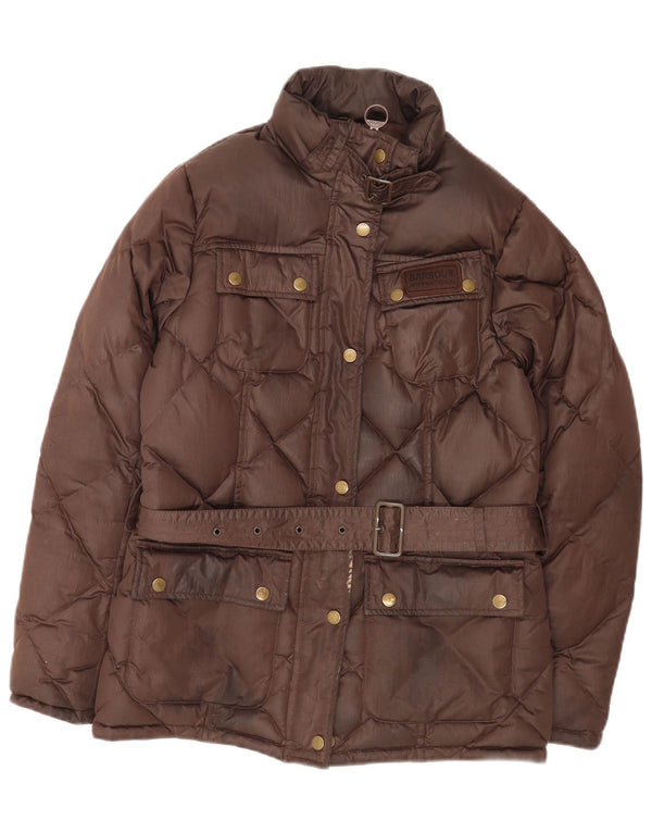 Giacca imbottita da donna Barbour UK 12 Poliestere marrone medio