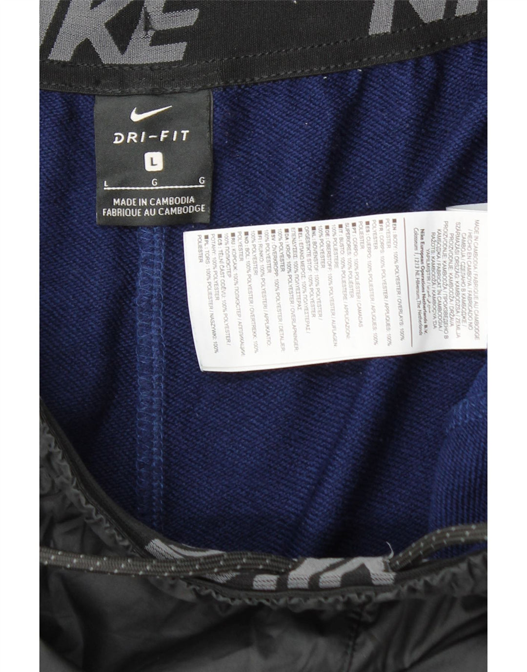 Pantaloni da tuta da uomo Nike Joggers Large Blu Colourblock Poliestere