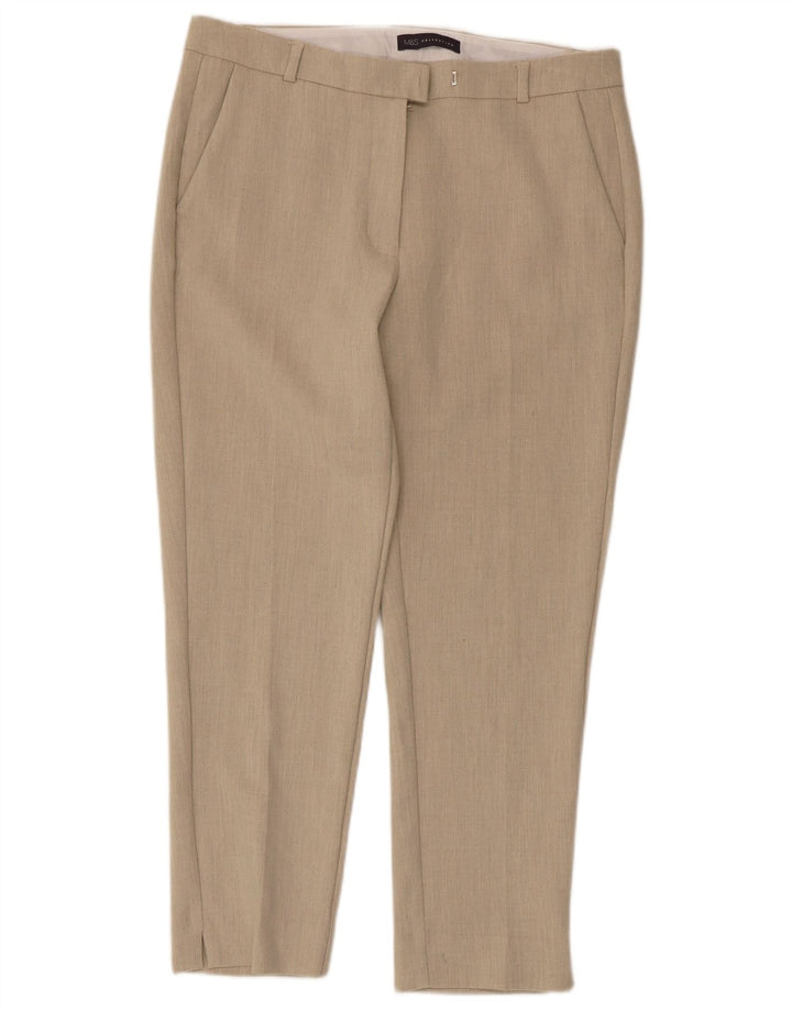 Pantaloni corti da donna Marks & Spencer UK 12 medi W32 L25 Beige