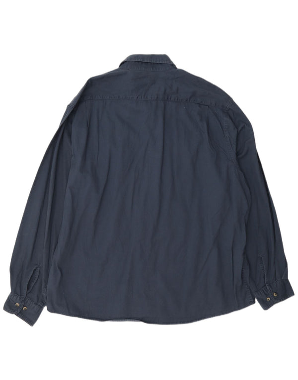 Camicia da uomo Wrangler 2XL cotone blu navy