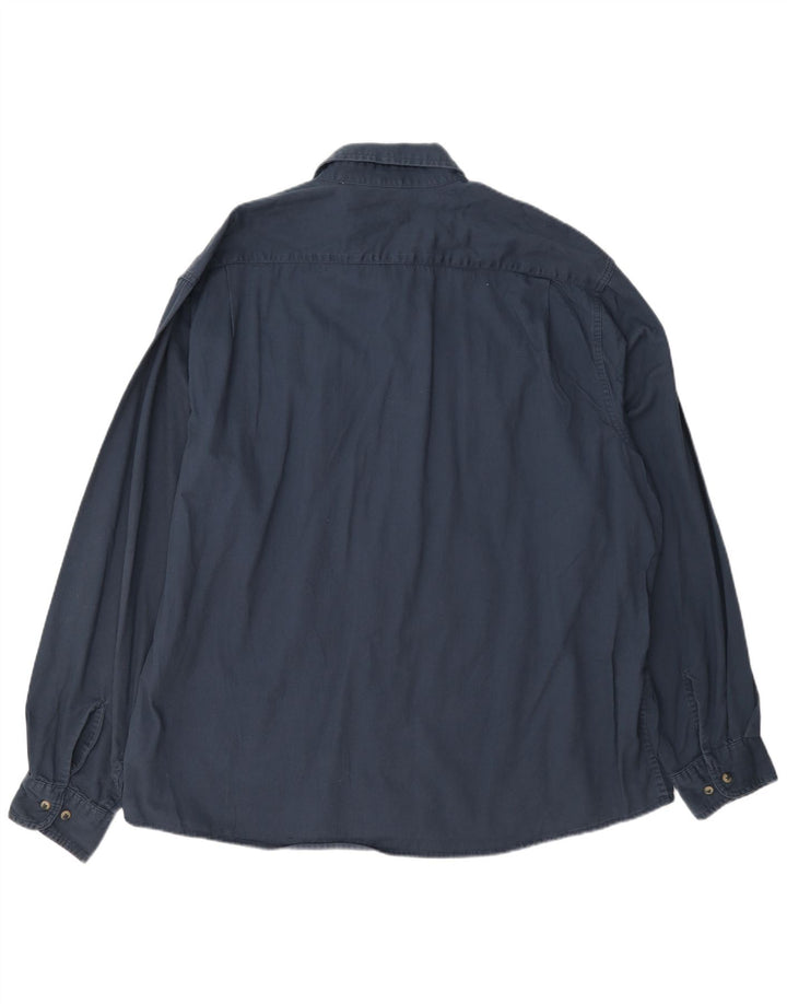 Camicia da uomo Wrangler 2XL cotone blu navy