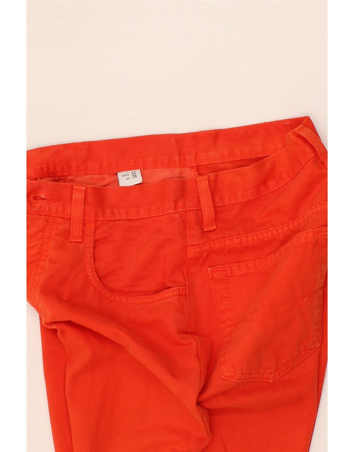 HOLIDAY Womens Tapered Jeans IT 42 Medium W28 L28  Red Cotton Vintage Holiday and Second-Hand Holiday from Messina Hembry 
