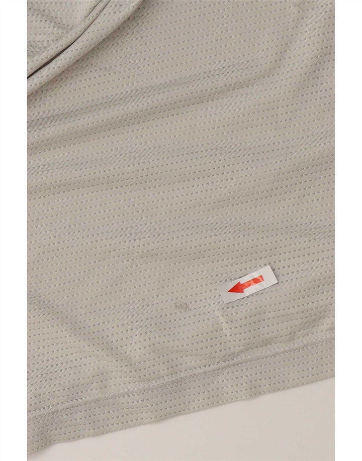 T-shirt grafica Adidas Aeroready da uomo grigio medio