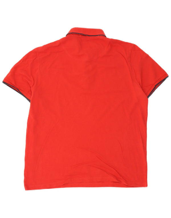 Polo Hugo Boss da uomo con vestibilità regolare, taglia grande, in cotone rosso