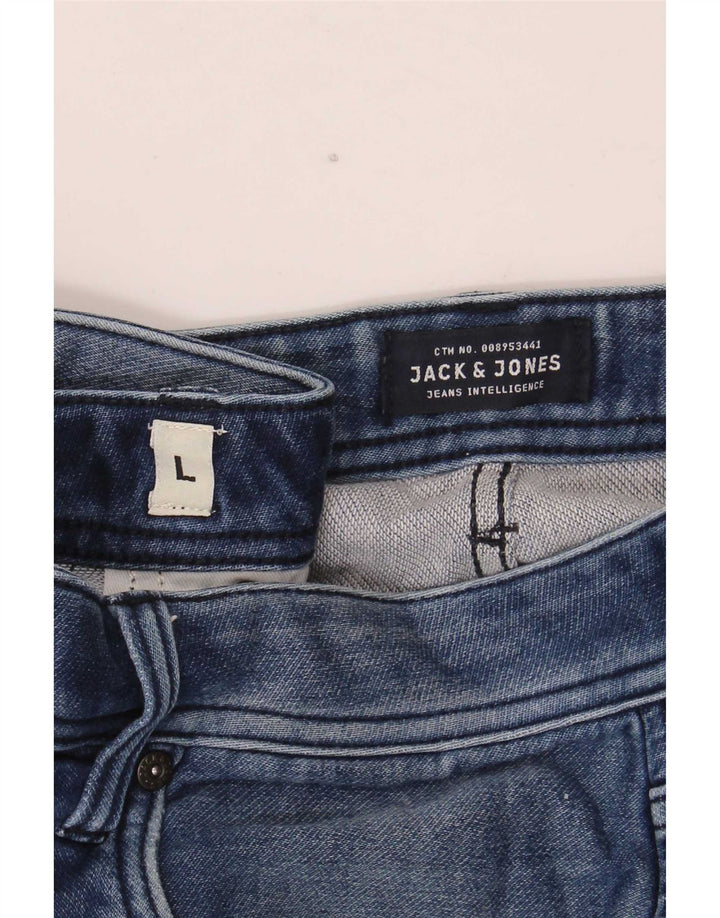 Pantaloncini di jeans vestibilità regolare da uomo Jack & Jones grandi W36 blu