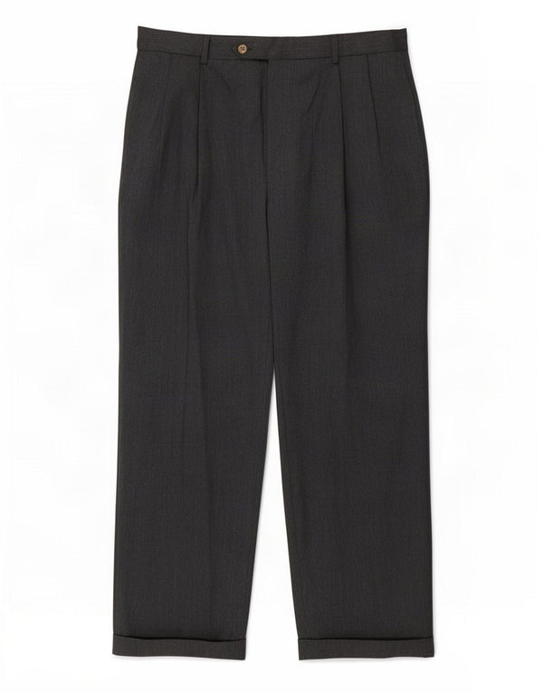 Pantaloni da abito dritti da uomo Tommy Hilfiger W36 L30 Grigi