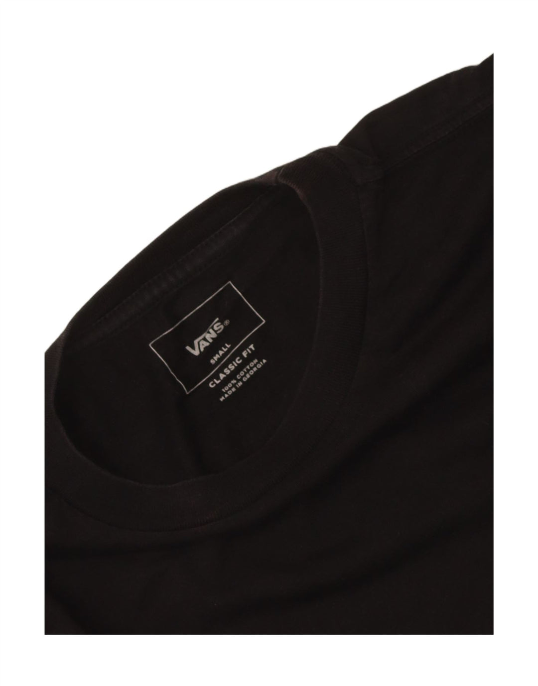Maglia da uomo Vans Classic Fit a maniche lunghe piccola in cotone nero