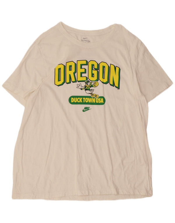 T-shirt grafica da uomo Nike Top 2XL bianca