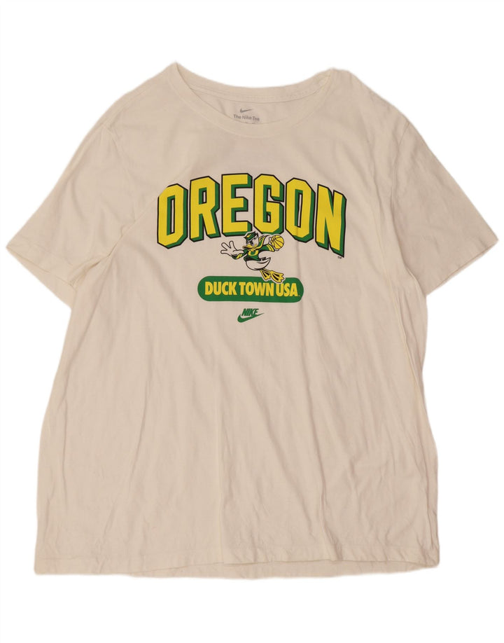 T-shirt grafica da uomo Nike Top 2XL bianca