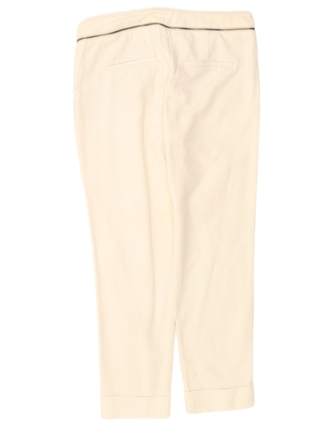 Pantaloni corti slim da donna Zara EU 38 piccoli W28 L26 bianchi