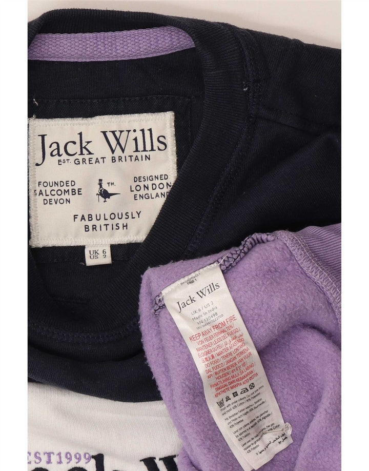 Felpa grafica da donna Jack Wills UK 6 XS multicolore