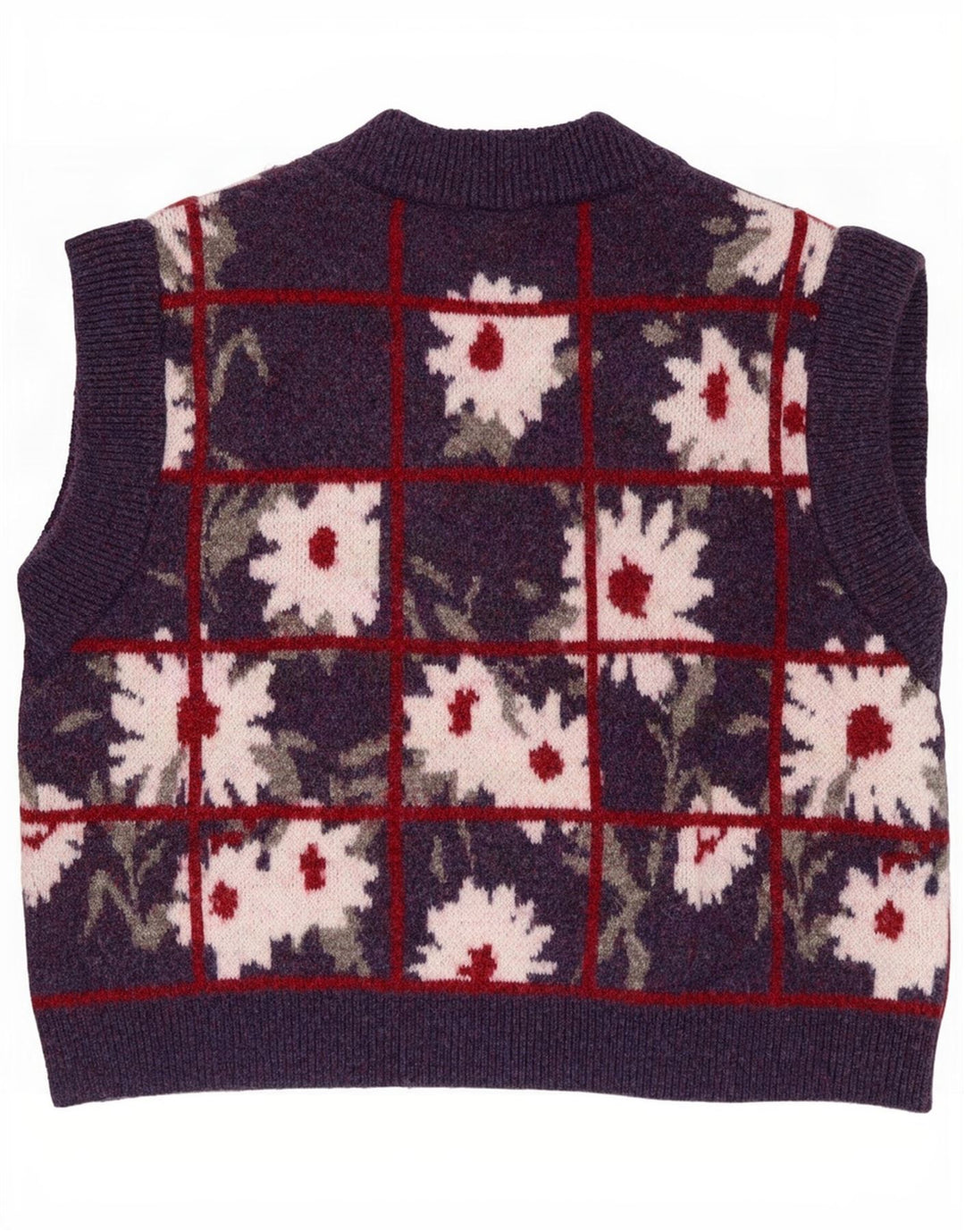 Canotta da donna Zara Canotta UK 14 Poliestere floreale viola medio