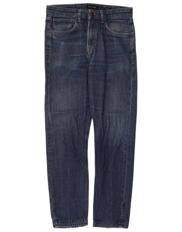 MASSIMO DUTTI Jeans dritti da uomo EU 38 Small W30 L30 Cotone blu