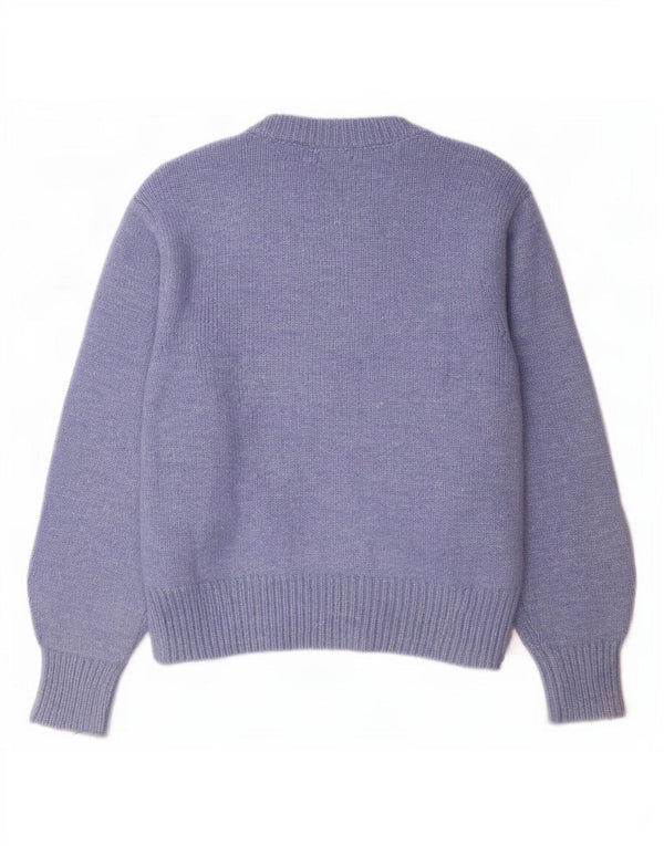 Maglione maglione girocollo oversize da donna Marks & Spencer UK 14 Blu medio